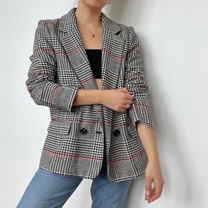 Vintage Inspired Houndstooth Blazer
